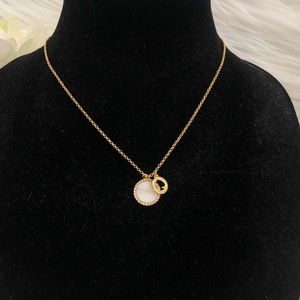 NWT KATE SPADE CHARM NECKLACE W MOTHER OF PEARL